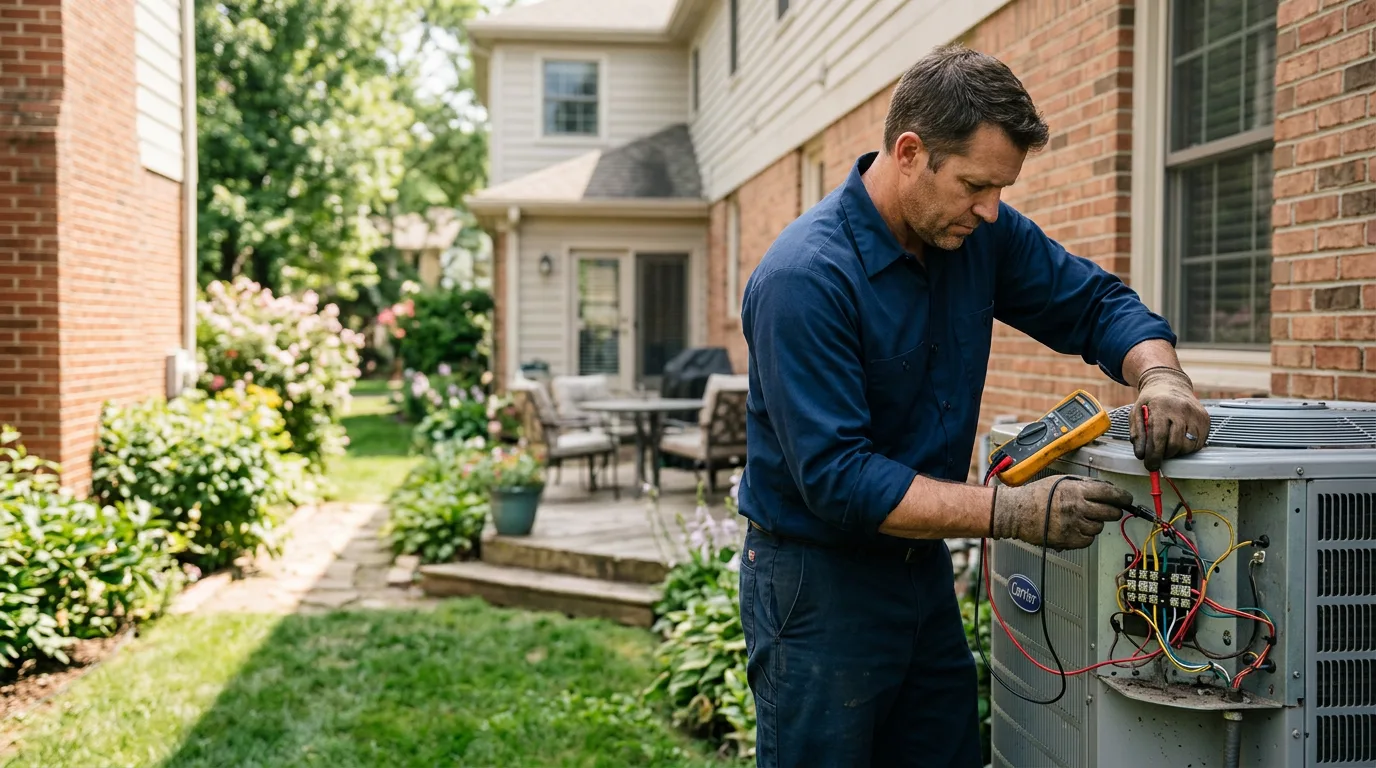 HVAC technician working near Platte City, MO